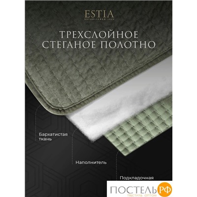 Estia ЭЛА зелен. Покрывало 240х260, 1 пр., 100% полиэстер