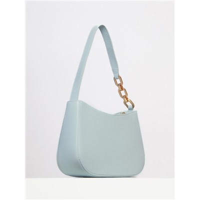 Женская кожаная сумка Richet 3205LG 897 Голубой