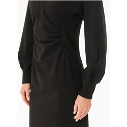 Платье чёрное из футера