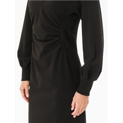 Платье чёрное из футера