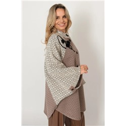 Жакет Д 3130/бежево-кофейный