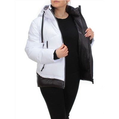 21068 WHITE Куртка зимняя женская FLANCE ROSE (200 гр. холлофайбера)