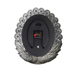 Часы настенные Павлины 31х37 см / WS-7594/S /уп 20/серебро