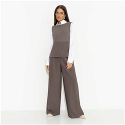 Брюки с защипами, Легкой походкой (brown)