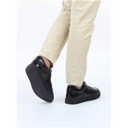 03-C1-1AG BLACK Полуботинки спортивные женские (натуральная кожа)