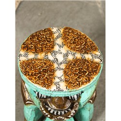 Табурет «Слон», 17×17×30 см, дерево, бирюзовый