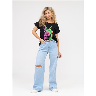 911 Футболка "Черный/заяц"