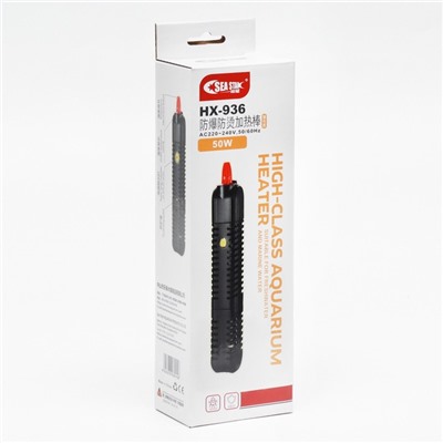 Нагреватель Sea Star HX-936 в защитном пластиковом корпусе, 50 Вт, с терморегулятором