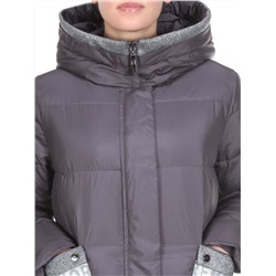 2115 DARK GRAY Пальто зимнее женское MELISACITI (200 гр. холлофайбера)