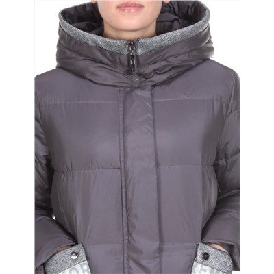 2115 DARK GRAY Пальто зимнее женское MELISACITI (200 гр. холлофайбера)