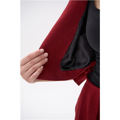 Короткий пиджак Джуди (бордовый)