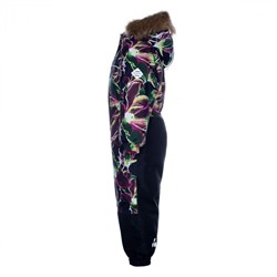 Зимний комбинезон для девочки CHLOE 136190130-91709 черный HUPPA