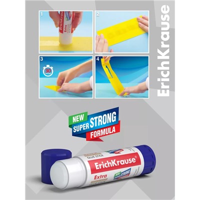 Клей-карандаш, ErichKrause Extra, усиленный, 21 г