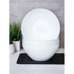 Набор суповых тарелок 6 штук 850 мл / RF70 (white ) /уп 8/ Риф