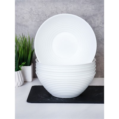 Набор суповых тарелок 6 штук 850 мл / RF70 (white ) /уп 8/ Риф