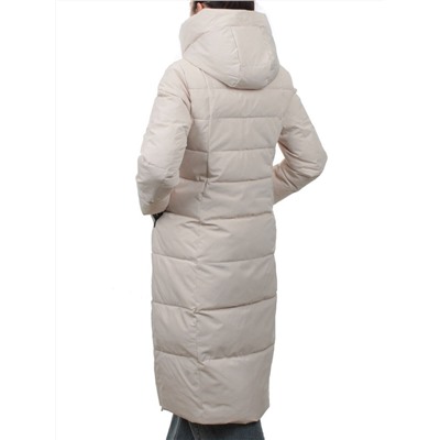 753 LT. BEIGE Пальто зимнее женское (170 гр. холлофайбер)
