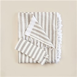 Комплект штор для кухни SL HOME "Strict line"  140х180 см-2 шт, подхваты 2 шт, лен 100%