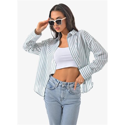 Женская рубашка оверсайз хлопок CRACPOT