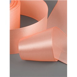 Лента атласная, 50 мм × 23 ± 1 м, цвет персиковый №124
