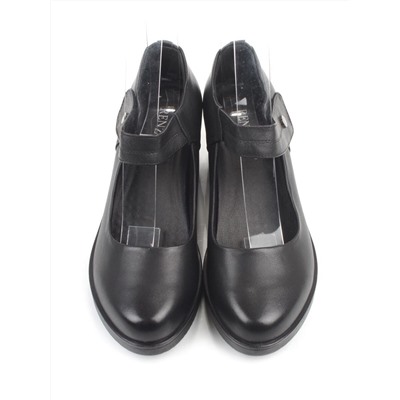 06-DHL104-D1 BLACK Туфли женские (натуральная кожа)