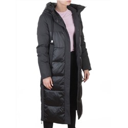 A81 DK. GRAY/GREEN Пальто зимнее женское (200 гр. холлофайбер)