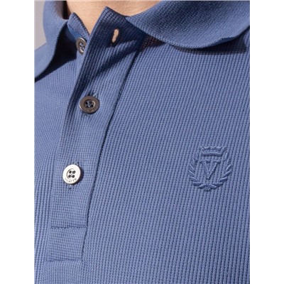 Поло из фактурного материала из премиального хлопка