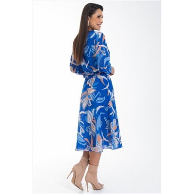 Платье шифоновое с принтом