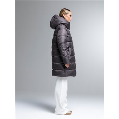 Пуховик женский коричневый