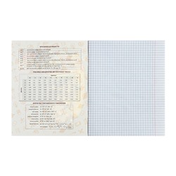 Предметная тетрадь по алгебре Calligrata TOP «Аниме», 48 листов, в клетку, со справочным материалом, обложка из мелованного картона