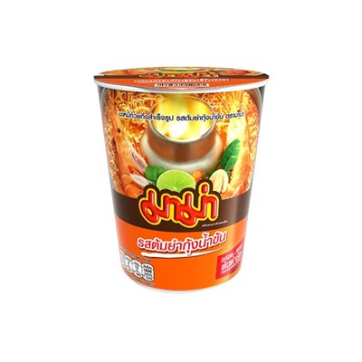 Лапша быстрого приготовления со вкусом креветок и сливочным Том Ям от MAMA 60 г