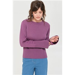 Джемпер вязаный с разрезами на рукавах