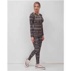 Комплект женского термобелья коричневого цвета 2520K