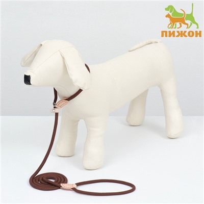 Ринговка для собак, 150×0.6 см, коричневая