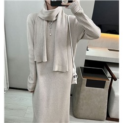 Eleganzza Платье с шарфом 828