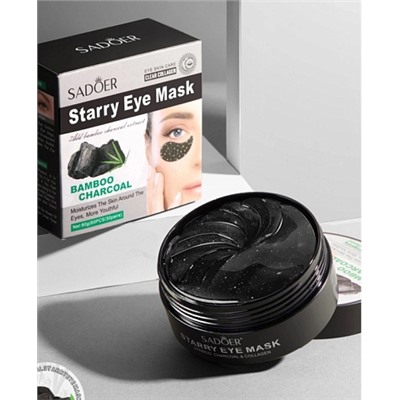 Гидрогелевые патчи Sadoer Starry Eye Mask Bamboo Charcoal 60шт