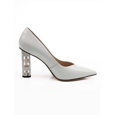 06-E32A-27D WHITE Туфли женские (натуральная кожа)