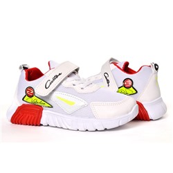 Fashion N91-1(90-12-2) Кроссовки бел текстиль+иск кожа