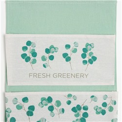 Кармашек текстильный Этель "Fresh greenery" 2 отделения, 45х35 см