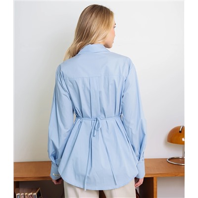 Рубашка #КТ3696, голубой