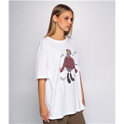 Футболка #КТ3612, белый