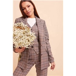 COCOCO 11192 клетка, Брюки,  Жакет,  Жилет
