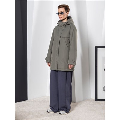 Плащ женский утепленный хаки