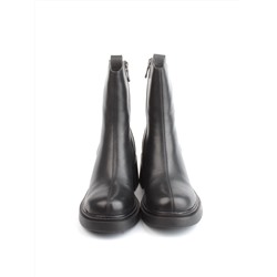 04-M3-L806 BLACK Ботинки зимние женские (натуральная кожа, натуральный мех)