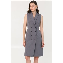 Платье тёмно-серое без рукавов