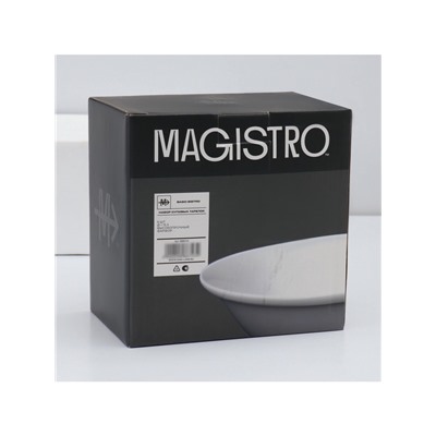Тарелки глубокие Magistro Basic bistro, 450 мл, d=15.5 см, набор 6 шт., фарфор, белые