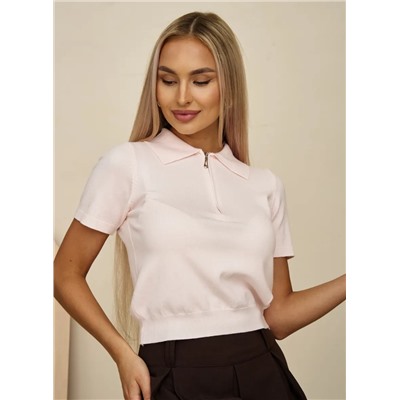 Джемпер-поло (вязаный трикотаж)