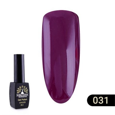 Гель лак Global Fashion BLACK ELITE 031, 8 мл