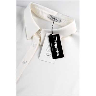 Женская шелковая рубашка Happyfox