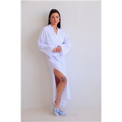 16200 Платье на кулиске белое