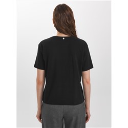 Футболка чёрная с принтом